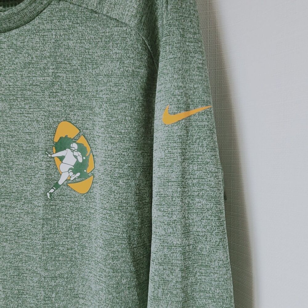 Nike Dri-FIT Green Bay Packers Long Sleeve Shirt Mens XL NFL Team Apparel Green - Picture 2 of 4